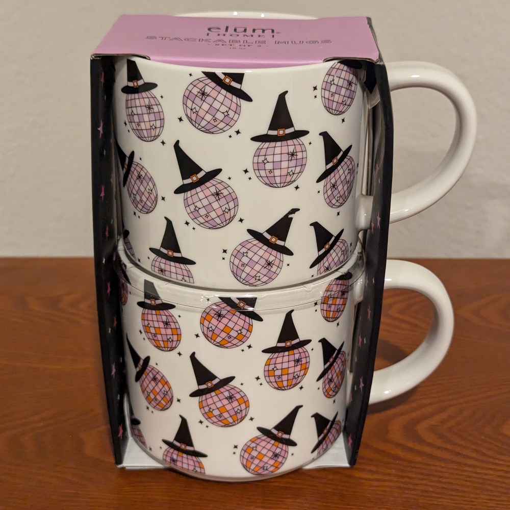 Glam Witch Disco Ball Mugs